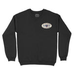 Miami Crewneck in Black - front view