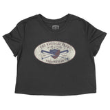 Miami Nautical Cropped Tee Black front