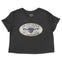 Miami Nautical Cropped Tee in Black - front view
