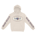 Miami Hoodie in Natural - front-sleeves view
