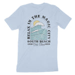 Miami Perfect Wave T-Shirt Baby Blue back