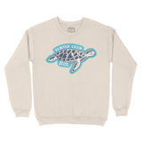 Miami Turtle Time Crewneck in Natural - front view
