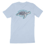 Miami Turtle Time T-Shirt Baby Blue back