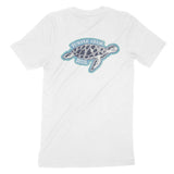 Miami Turtle Time T-Shirt in White - back view