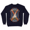 Miami Crewneck in Navy - back view