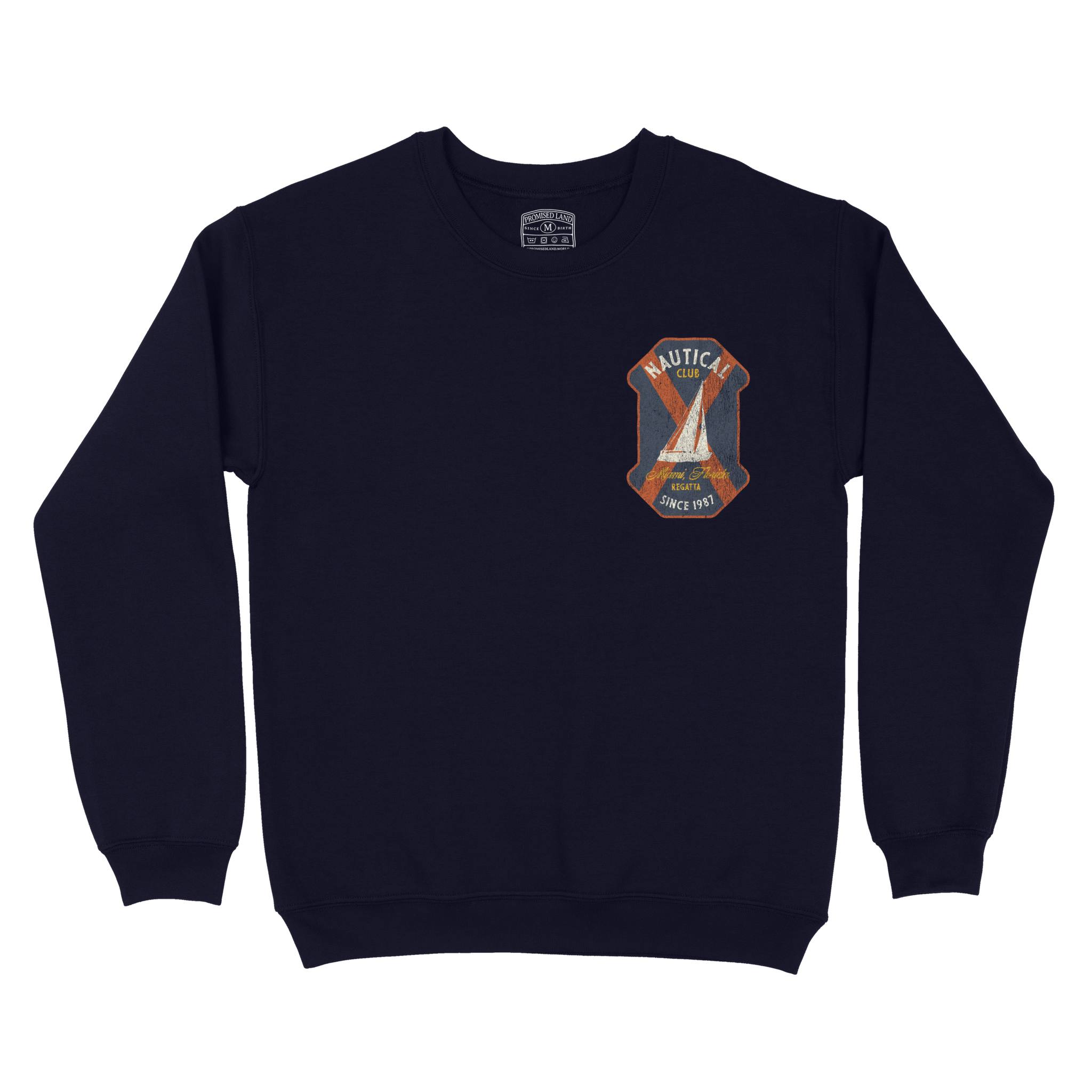 Miami Crewneck in Navy - front view