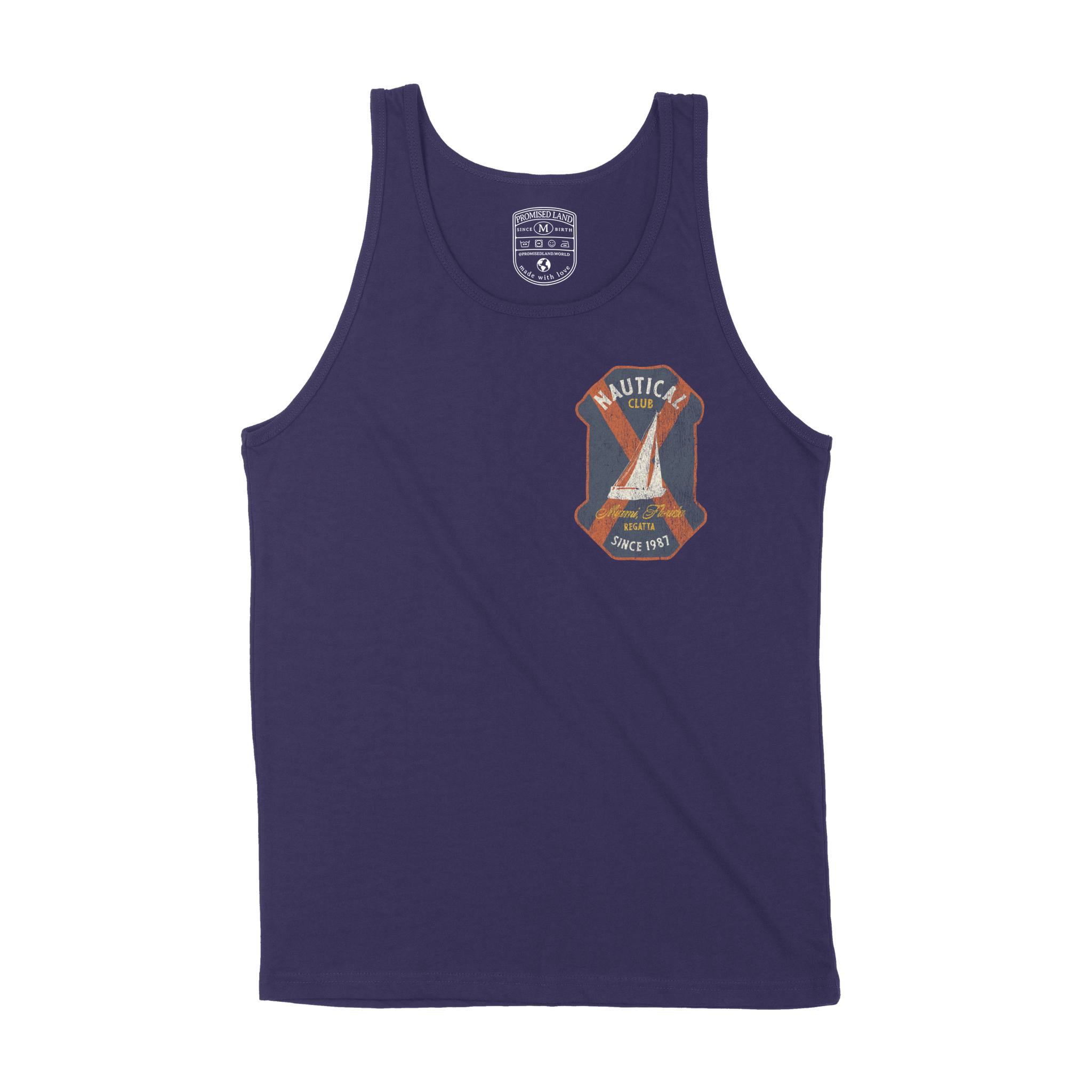 Miami Tank Top in Navy - front view
