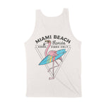 Miami Flamingo Tank Top in Vintage - back view