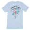 Miami Flamingo T-Shirt in Baby Blue - back view