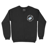 Asbury Park Skull Cooler Crewneck in Black - front view