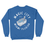 Miami Crewneck in Royal - back view