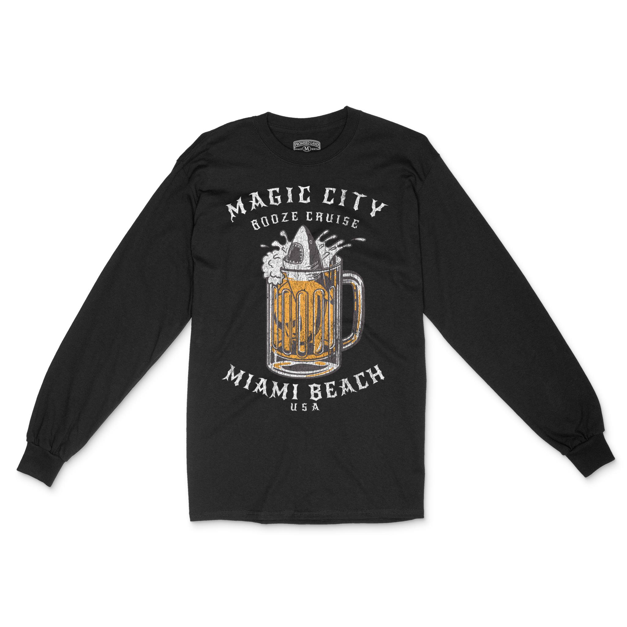Miami Longsleeve in Black - front view