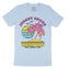 Asbury Park Palm City T-Shirt in Baby Blue - front view