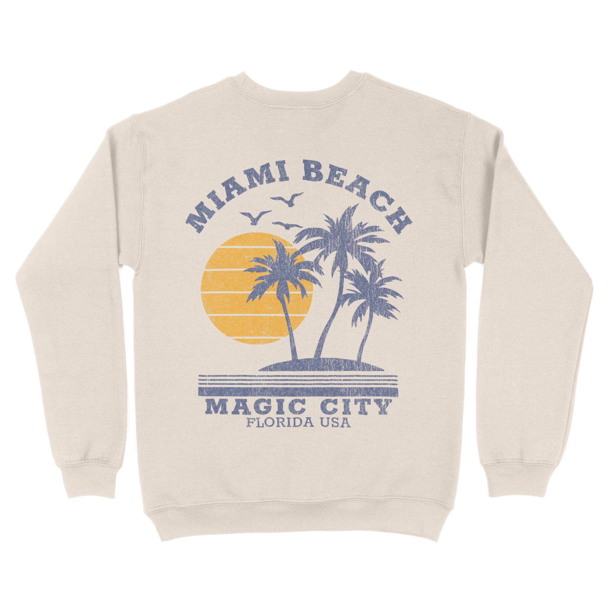 Miami Crewneck in Natural - back view