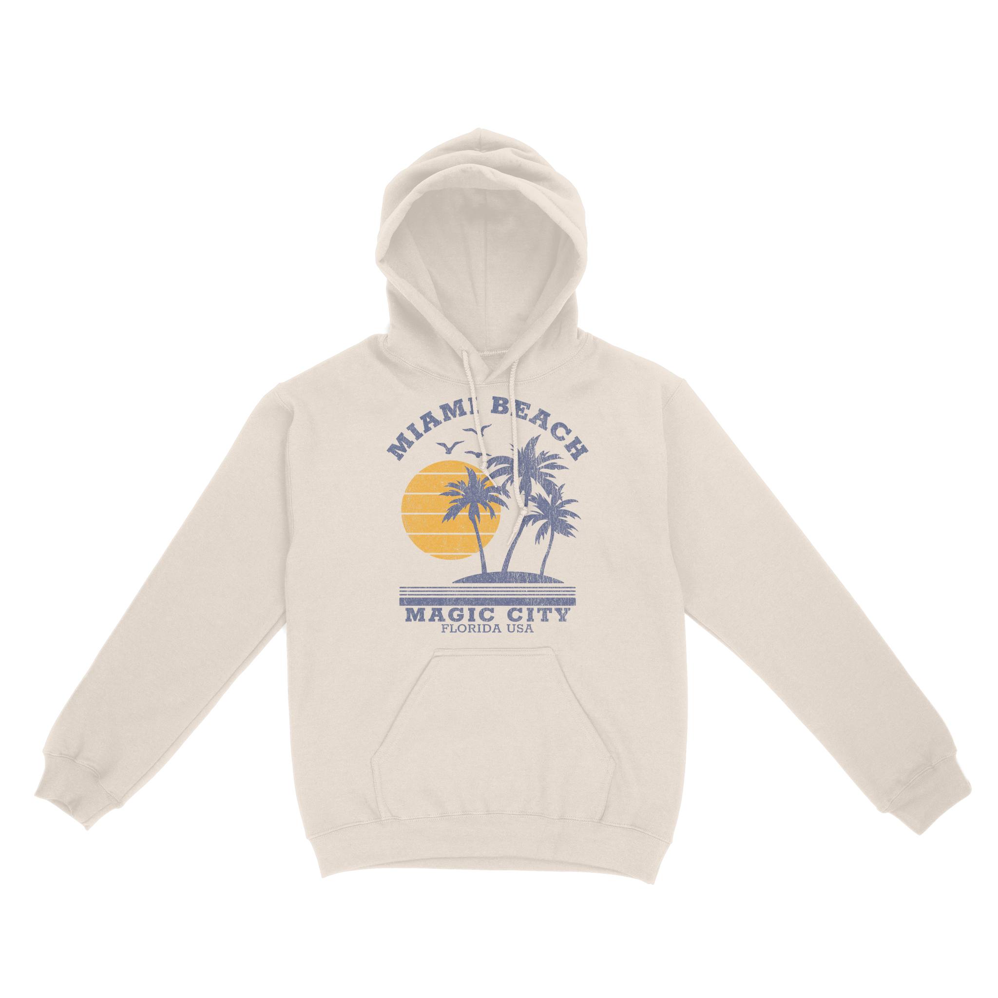 Miami Hoodie in Natural - front view