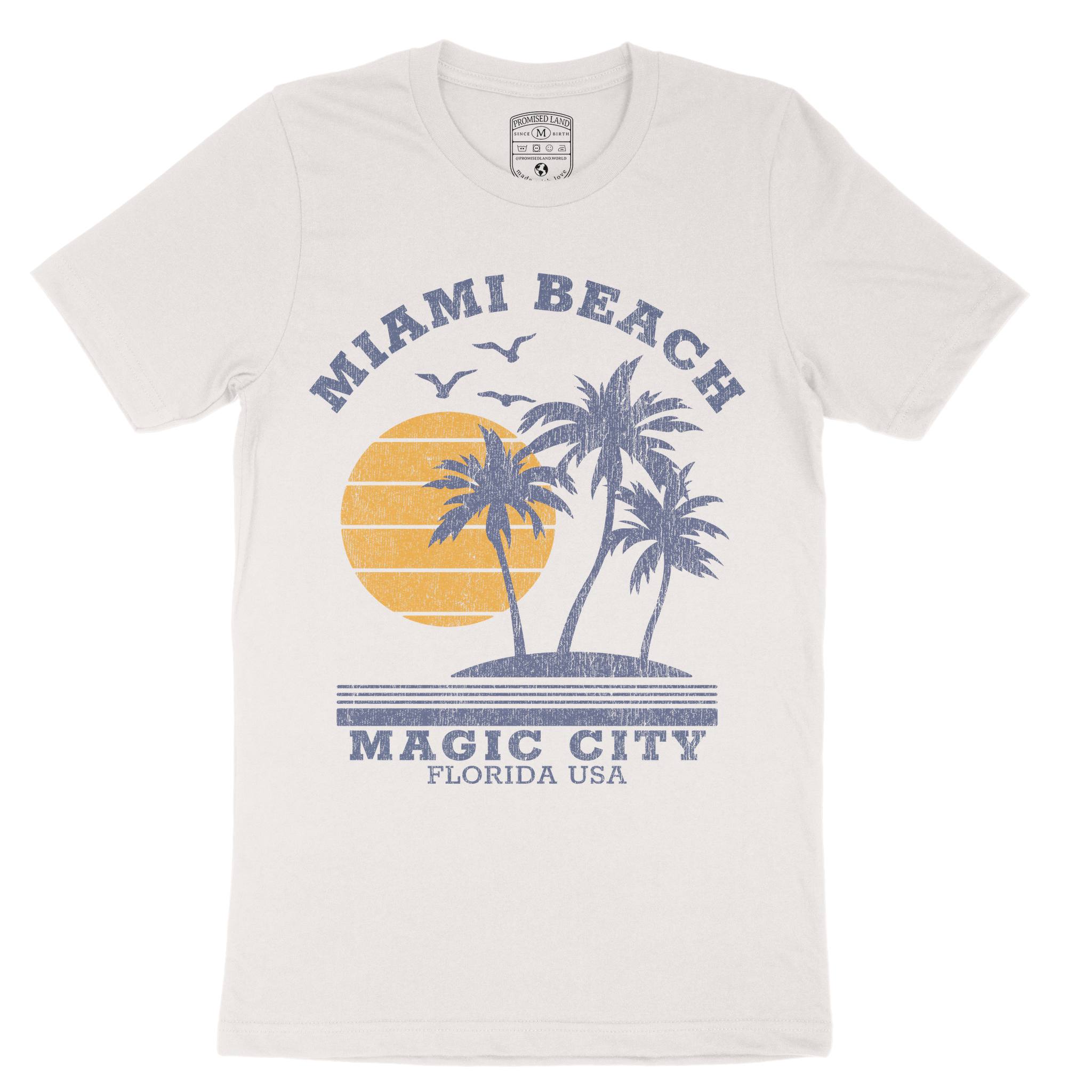 Miami Palm City T-Shirt in Vintage - front view