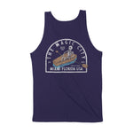 Miami Skull Boat Tank Top Navy back