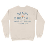 Miami Crewneck in Natural - back view