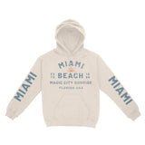 Miami Hoodie in Natural - front-sleeves view