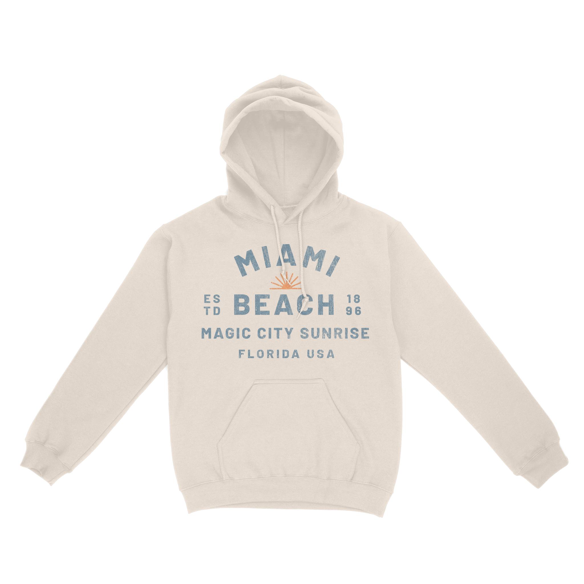 Miami Hoodie in Natural - front view