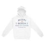 Miami Hoodie in White - front view