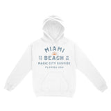 Miami Hoodie in White - front view