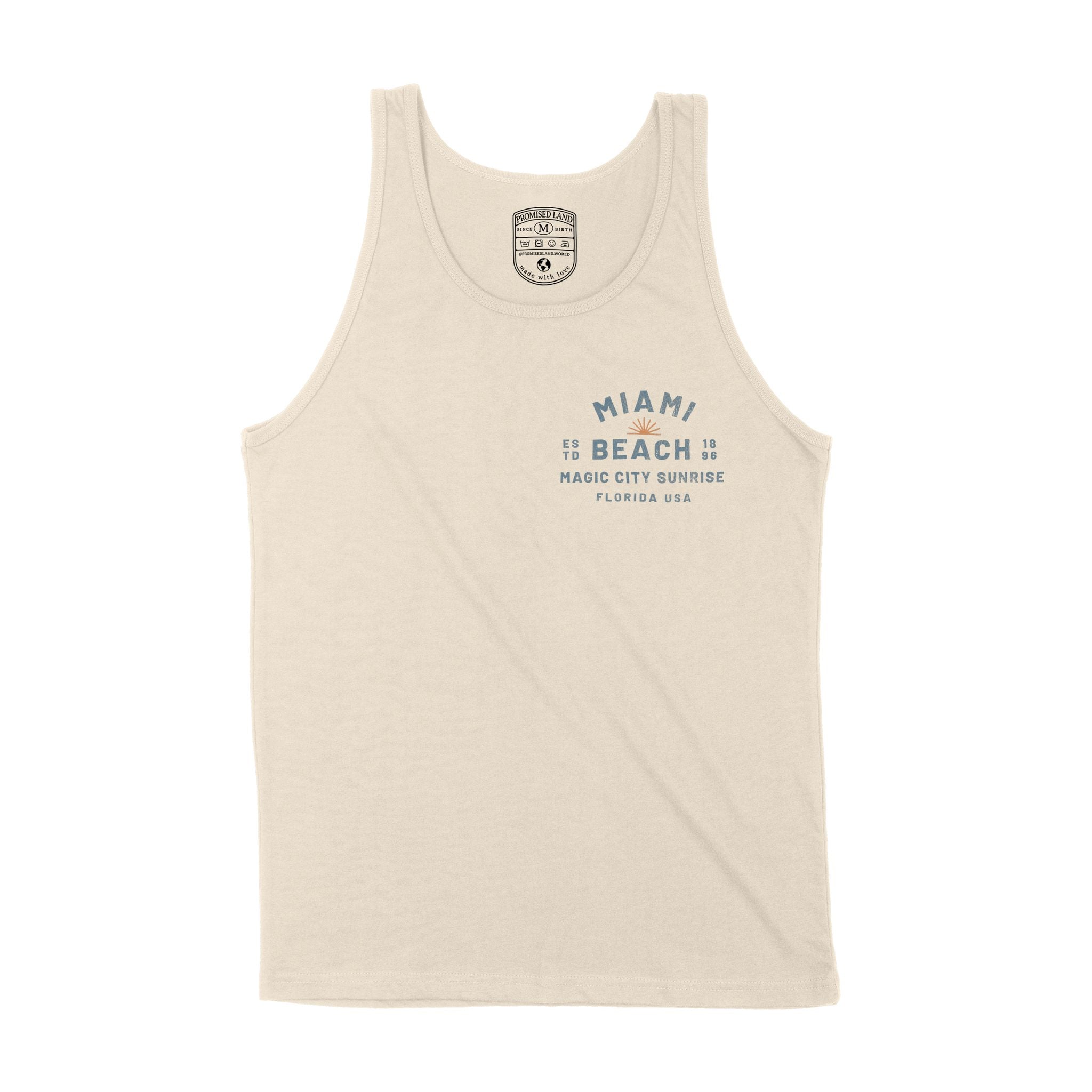 Miami Sun Day Tank Top Natural front