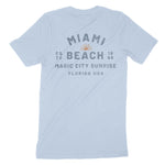 Miami Sun Day T-Shirt Baby Blue back