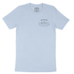 Miami Sun Day T-Shirt Baby Blue front