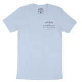 Miami Sun Day T-Shirt Baby Blue front