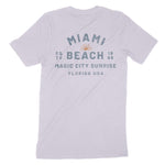 Miami Sun Day T-Shirt Lavender Dust back