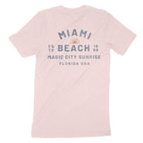 Miami Sun Day T-Shirt Soft Pink back
