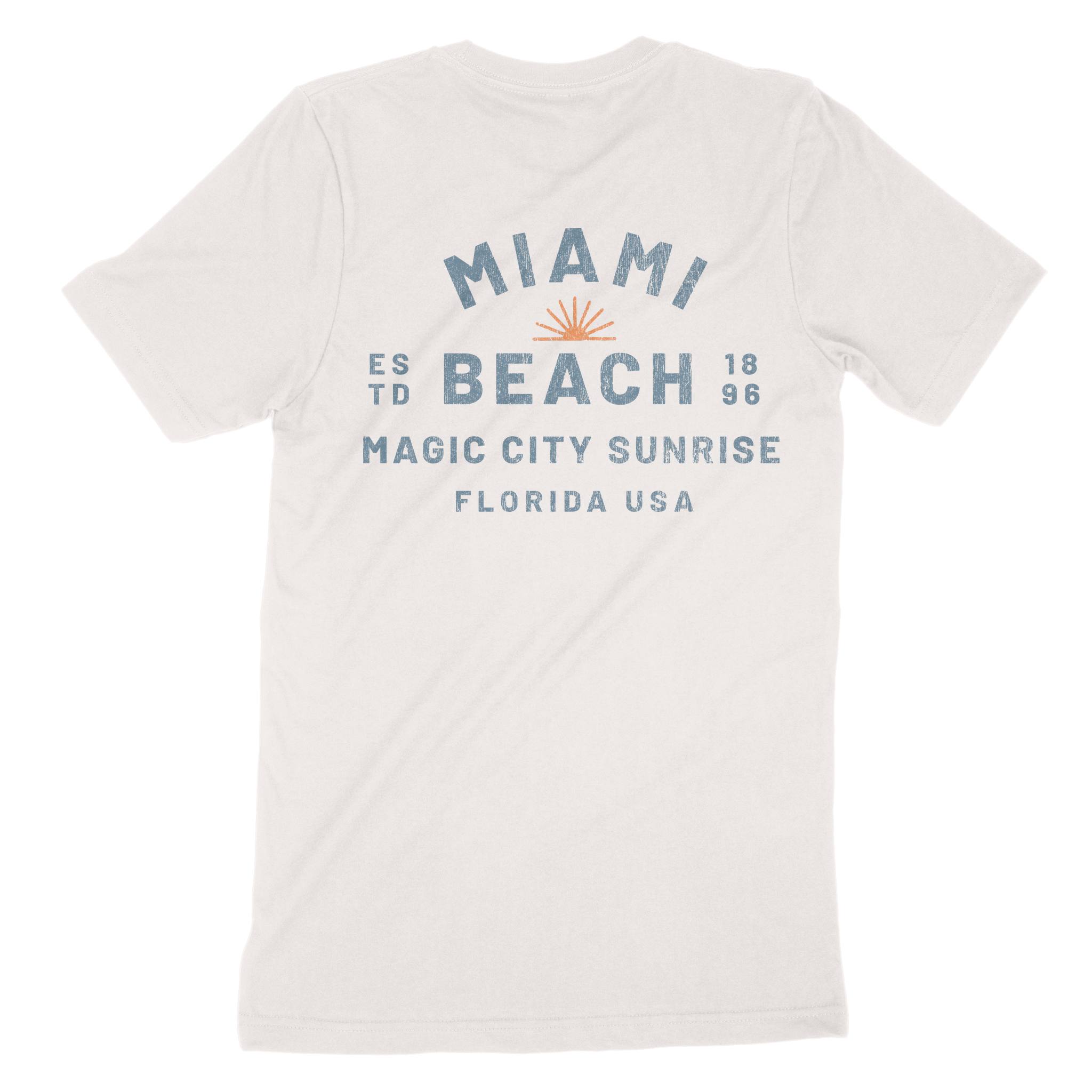Miami Sun Day T-Shirt in Vintage - back view