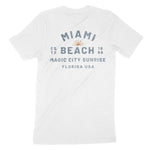 Miami Sun Day T-Shirt White back