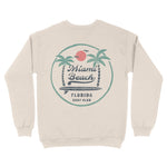 Miami Crewneck in Natural - back view