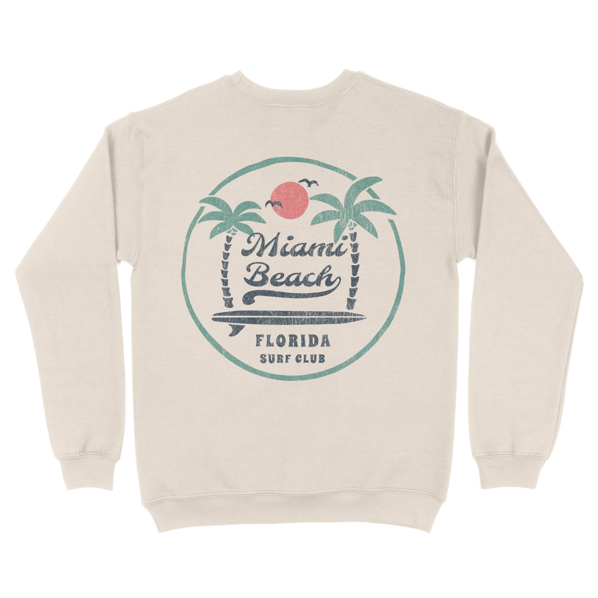 Miami Crewneck in Natural - back view