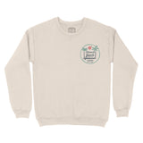 Miami Palm Palm Crewneck in Natural - front view