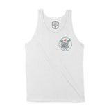 Miami Palm Palm Tank Top White front