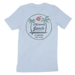 Miami Palm Palm T-Shirt Baby Blue back