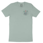 Miami Palm Palm T-Shirt Dusty Blue front