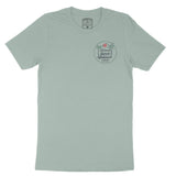 Miami Palm Palm T-Shirt Dusty Blue front