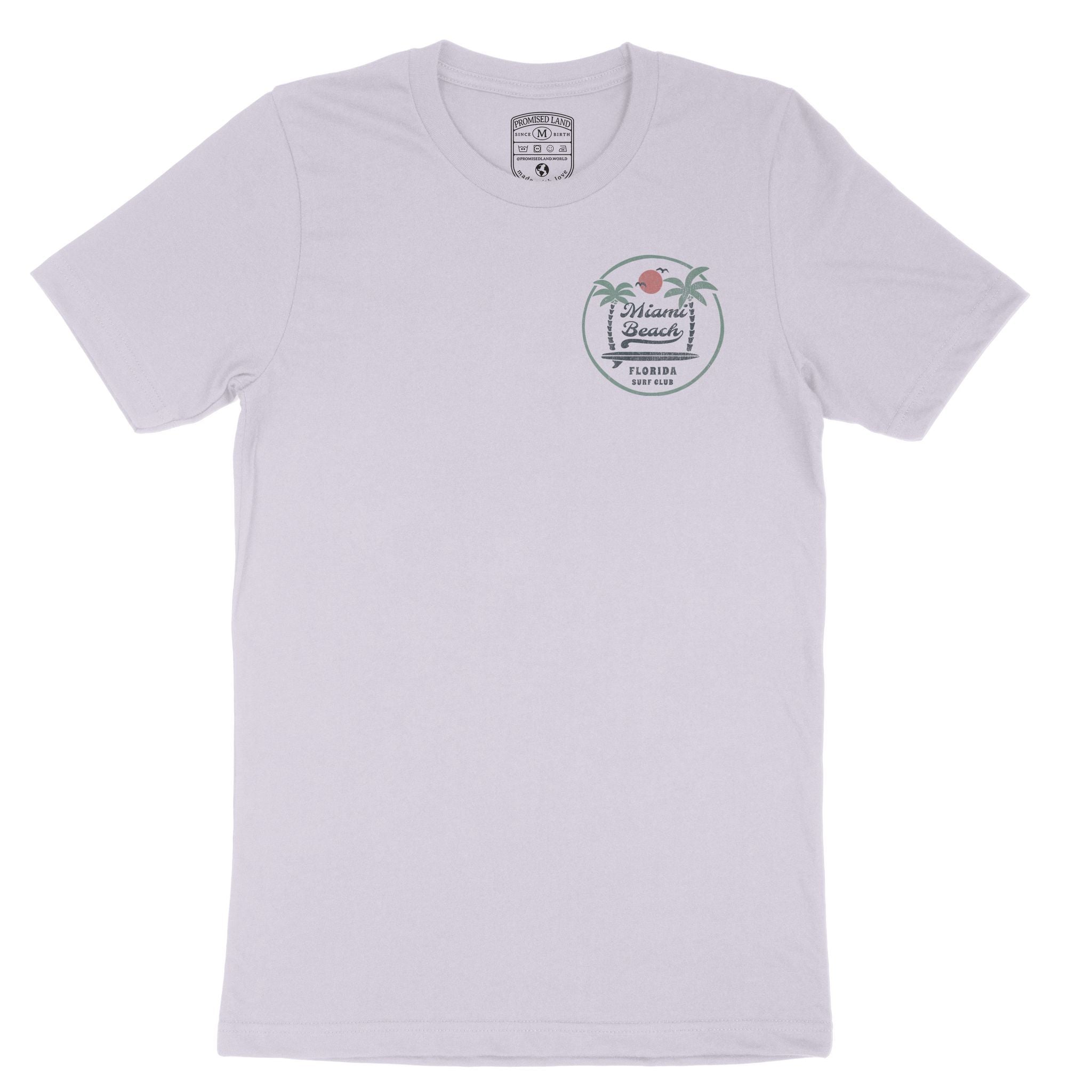Miami Palm Palm T-Shirt Lavender Dust front