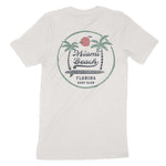 Miami Palm Palm T-Shirt Vintage White back