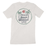 Miami Palm Palm T-Shirt Vintage White back