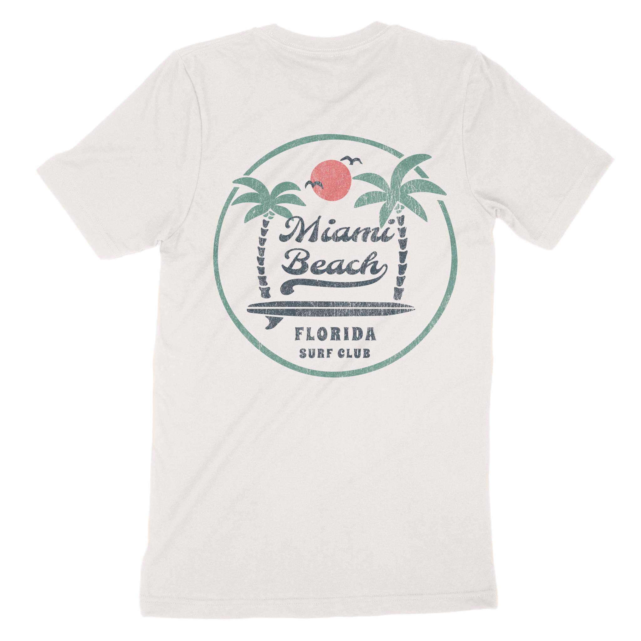 Miami Palm Palm T-Shirt in Vintage - back view