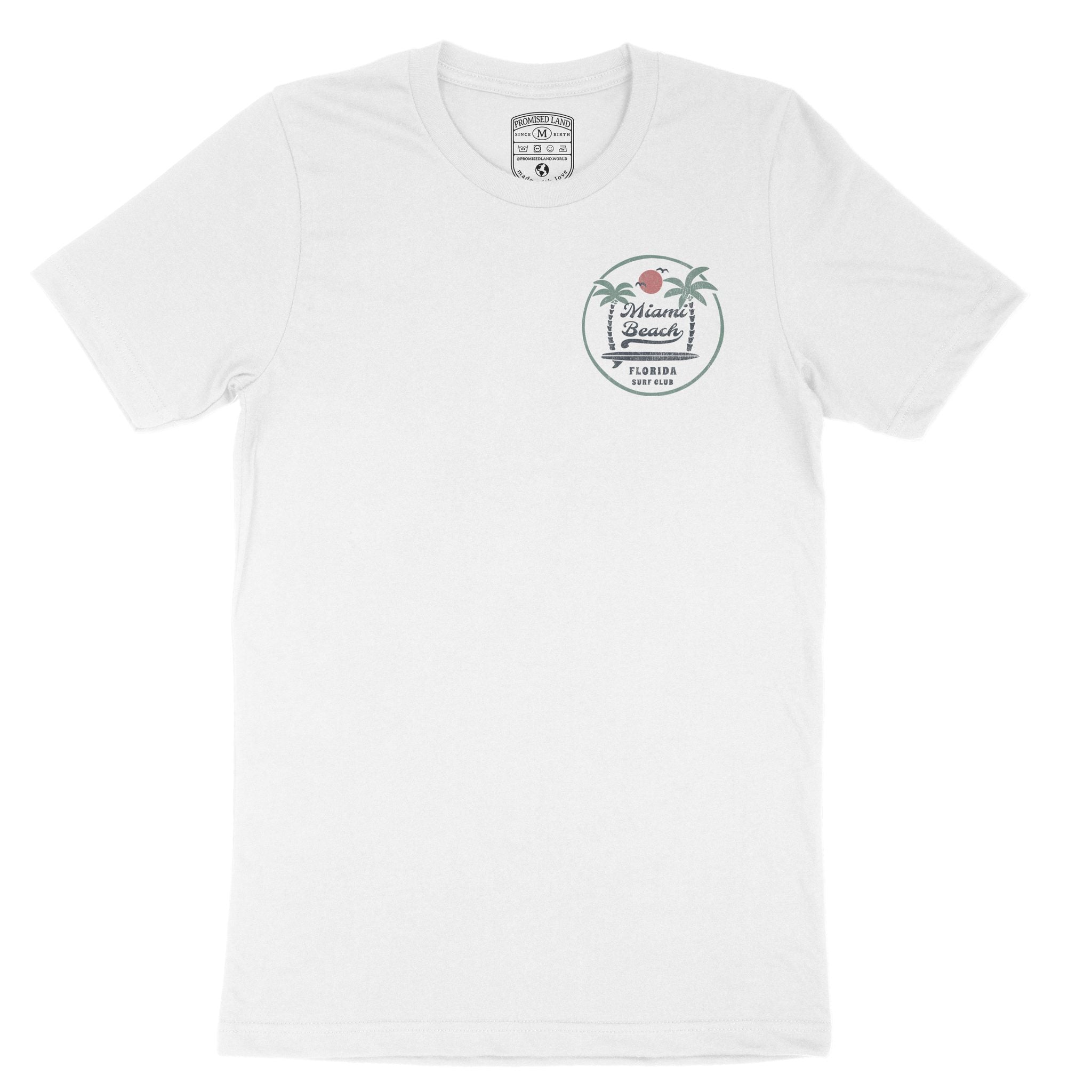 Miami Palm Palm T-Shirt White front