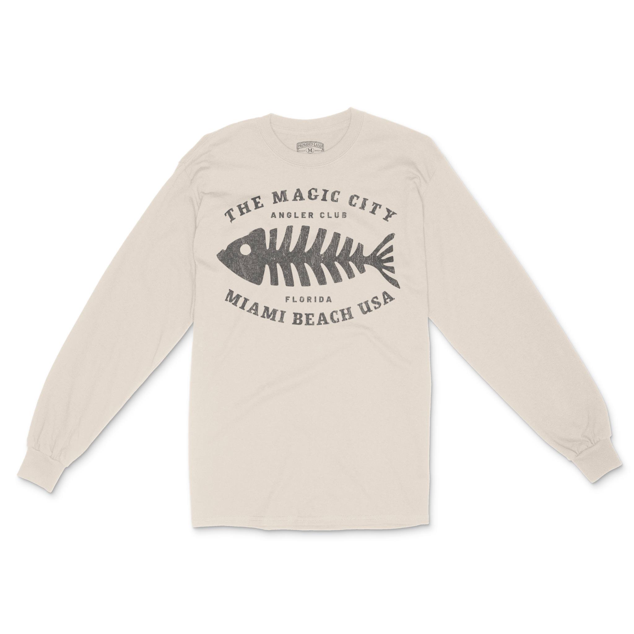Miami Fishbone Longsleeve in Natural - front view