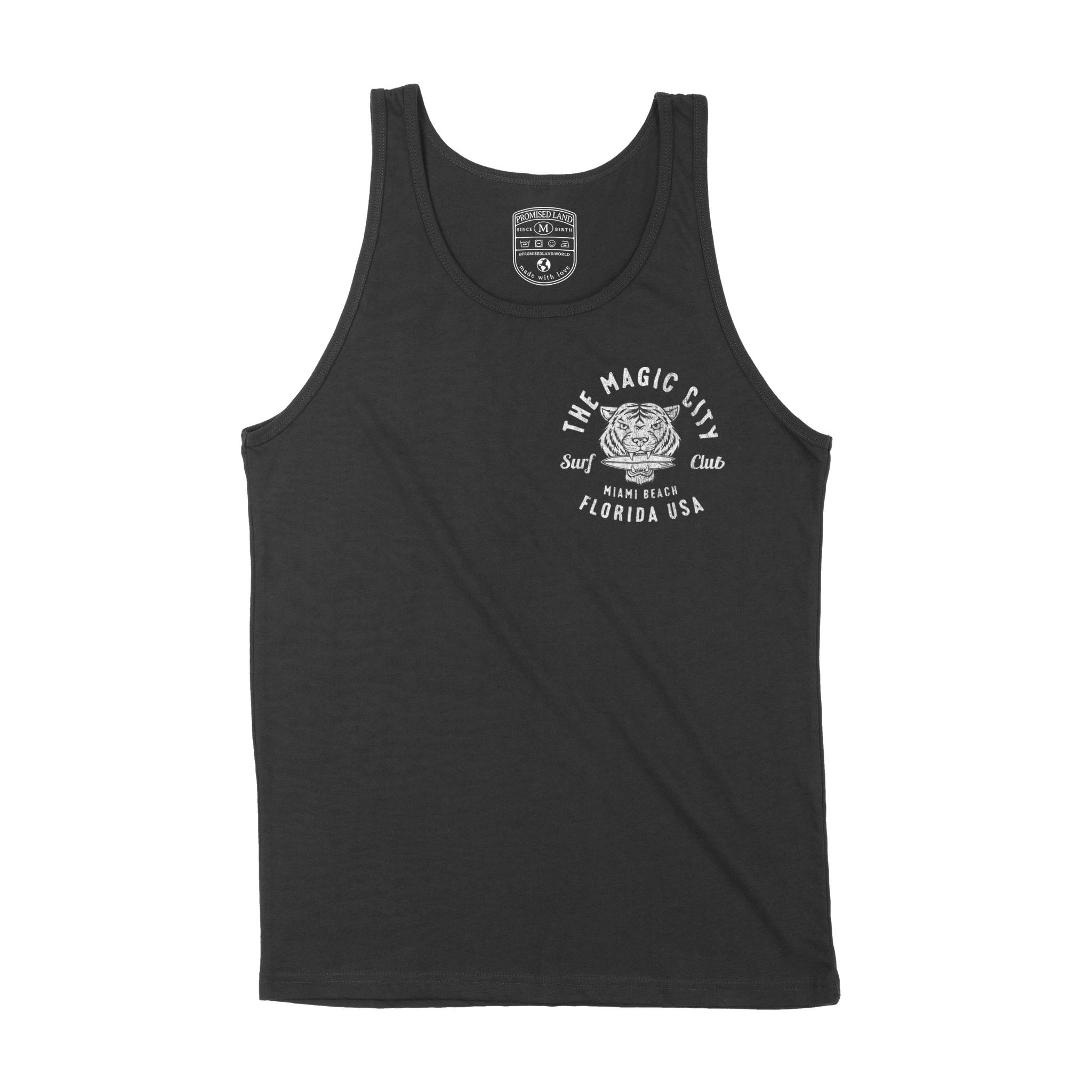 Miami Tank Top in Black - front view