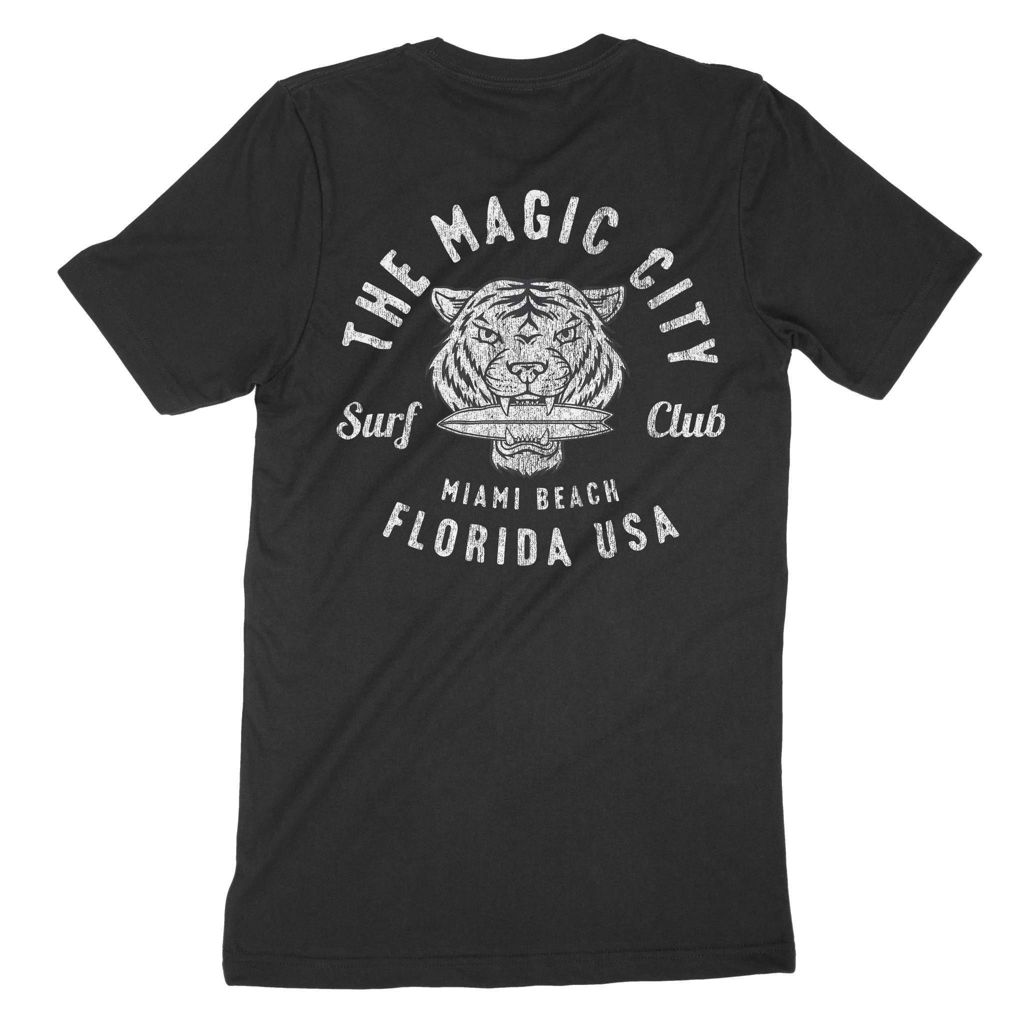Miami Tiger Board T-Shirt in Black - back view