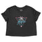 Miami Cropped Tee in Black - front view